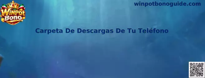 Ejemplo visual de una carpeta de descargas en un teléfono