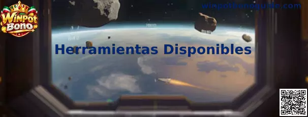 Panel informativo sobre Herramientas Disponibles de Winpot Bono