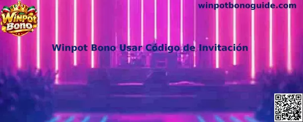 Guía visual para usar un código de invitación de Winpot Bono